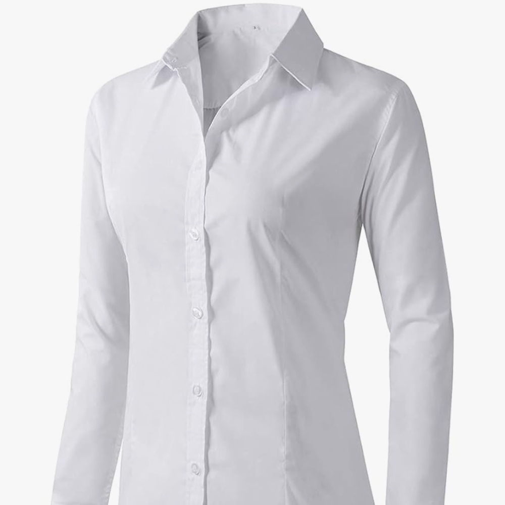 2 White collared shirts